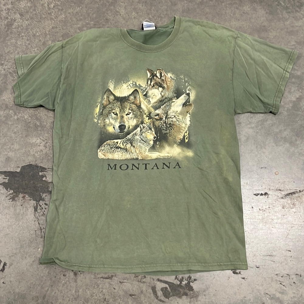 Vintage Montana Wolf T shirt